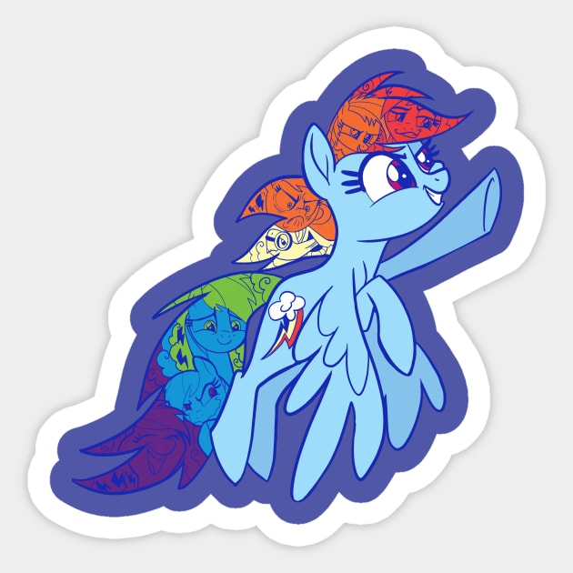 Rainbow Dash Sticker by SophieScruggs